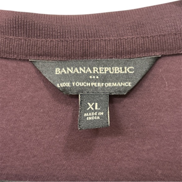 Banana Republic Luxe Touch Performance Men’s Deep Purple Polo Size XL - Picture 2 of 4